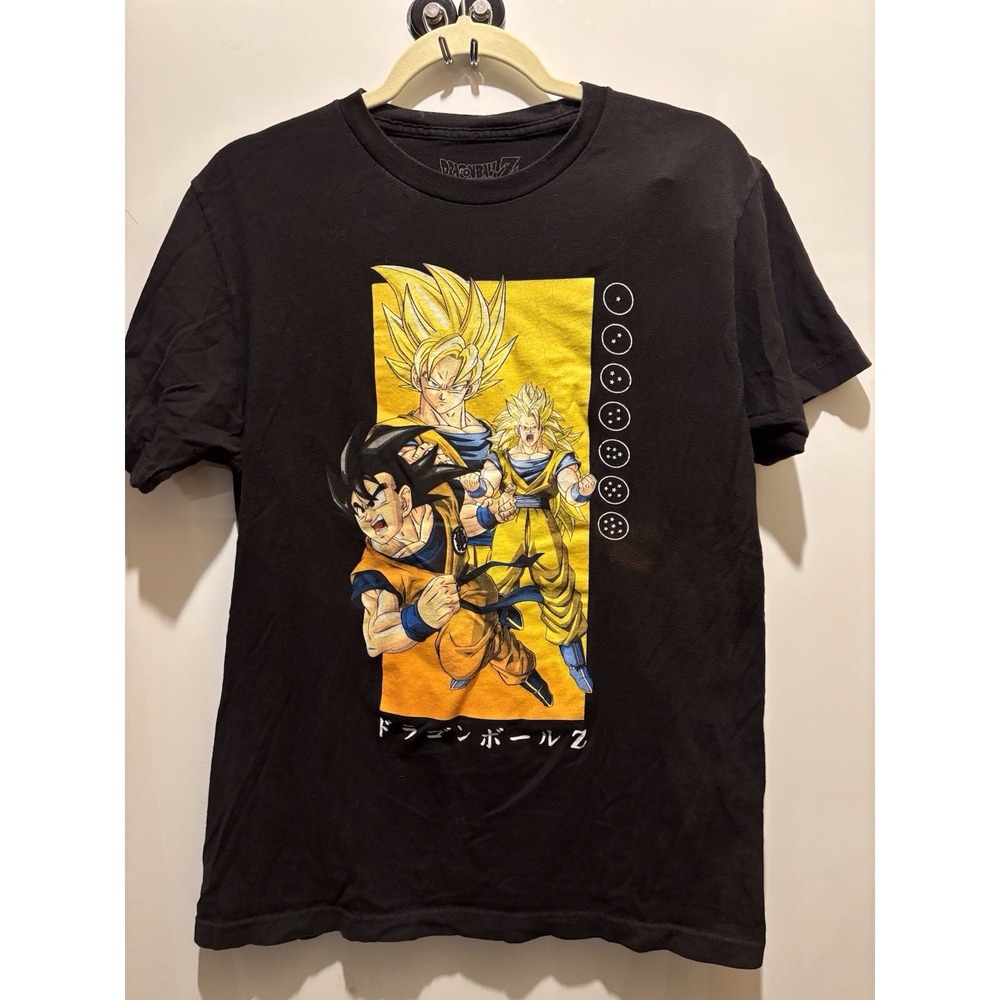 Dragonball Z Black T Shirt With Size,Medium Light Stain On Front Of Shirt - Picture 2 of 9